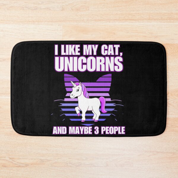 Item preview, I Like Cats Unicorns And Maybe 3 People designed and sold by McThingummy.