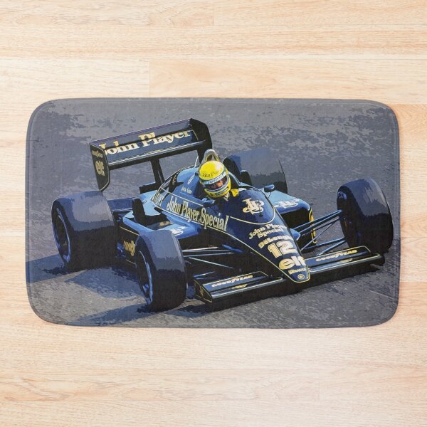 Item preview, Ayrton Senna racing his 1985 97T F1 racecar through the corners watercolor designed and sold by Rodissimus1984.