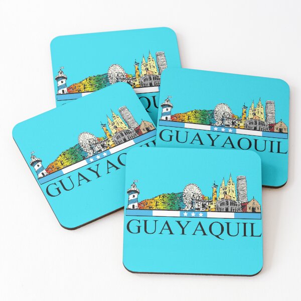 Item preview, GUAYAQUIL - THE PEARL OF THE PACIFIC - ORIGINAL 4K ILLUSTRATION designed and sold by Retro-80-90.