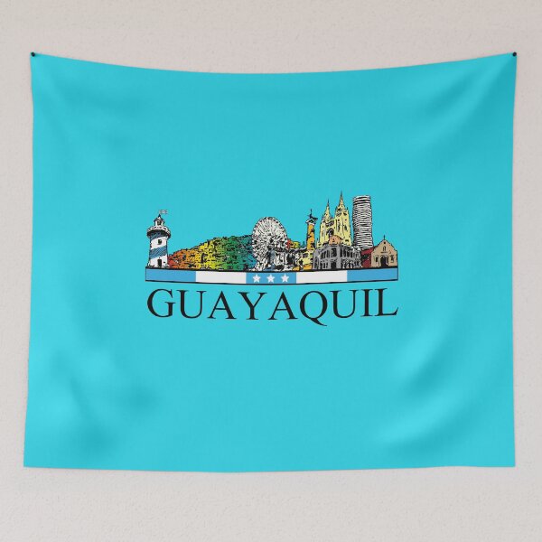 Item preview, GUAYAQUIL - THE PEARL OF THE PACIFIC - ORIGINAL 4K ILLUSTRATION designed and sold by Retro-80-90.