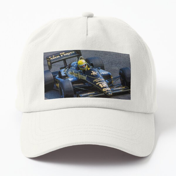 Item preview, Ayrton Senna racing his 1985 97T F1 racecar through the corners abstract oil designed and sold by Rodissimus1984.
