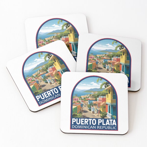 Item preview, Puerto Plata Dominican Republic Travel Art Emblem designed and sold by KrisSidDesigns.