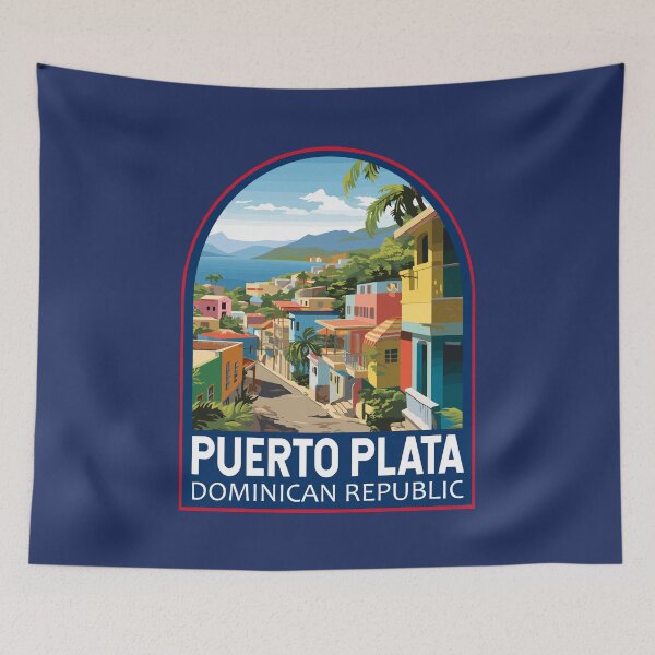 Item preview, Puerto Plata Dominican Republic Travel Art Emblem designed and sold by KrisSidDesigns.