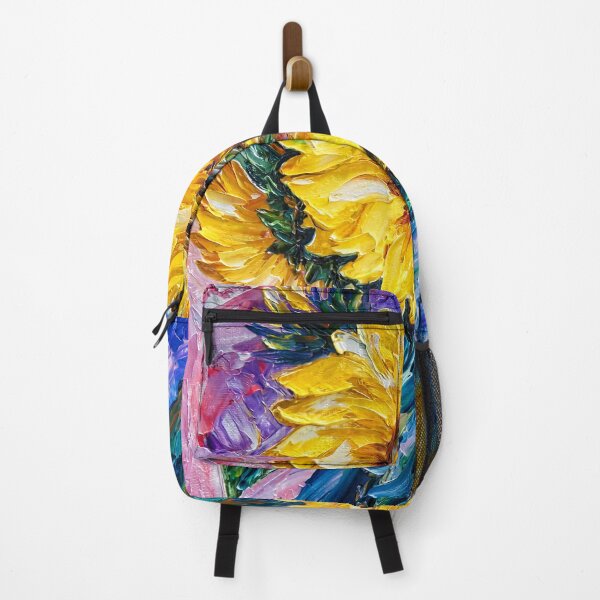 Item preview, Sunflower Textured Palette Knife Painting: A Vibrant Artwork designed and sold by Lena Owens at OLena Art..
