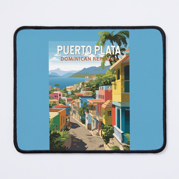 Item preview, Puerto Plata Dominican Republic Travel Art Vintage designed and sold by KrisSidDesigns.
