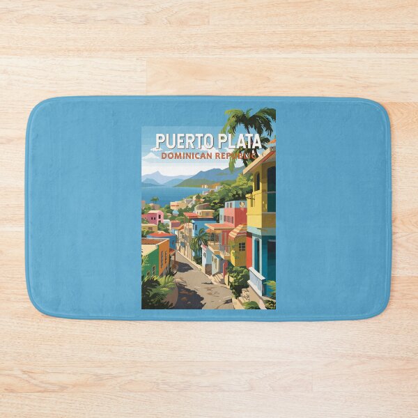 Item preview, Puerto Plata Dominican Republic Travel Art Vintage designed and sold by KrisSidDesigns.