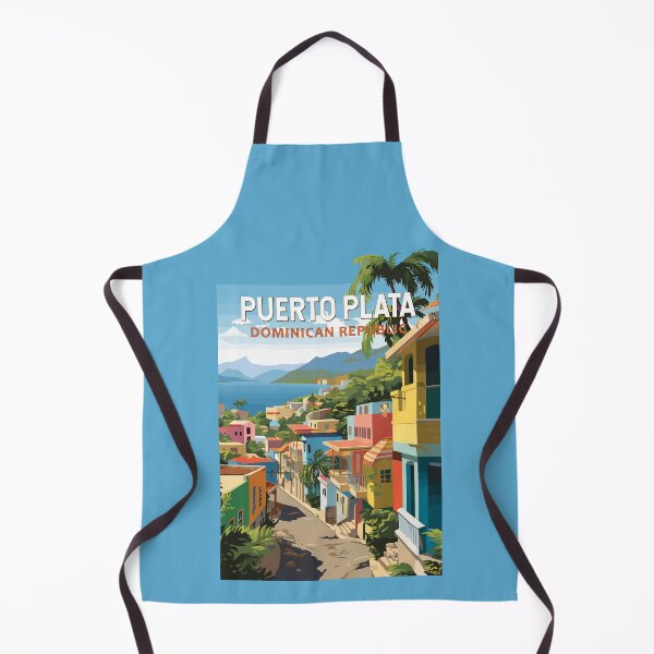 Item preview, Puerto Plata Dominican Republic Travel Art Vintage designed and sold by KrisSidDesigns.