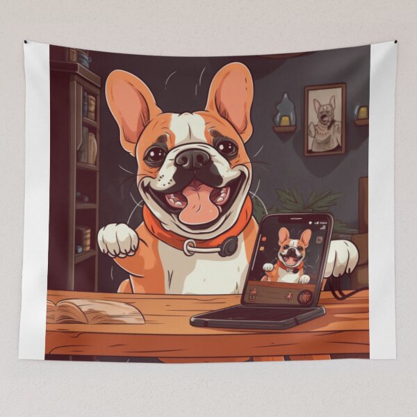Item preview, Frenchie doing a TikTok French Bulldog  designed and sold by PetsEnough.