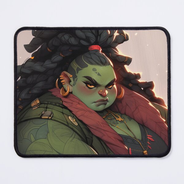 Item preview, Cool Chubby Green Orc Anime Girl designed and sold by bubblegoth.