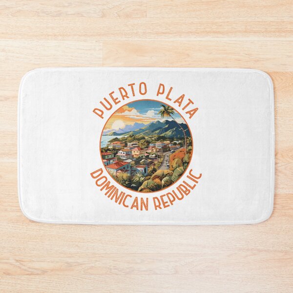 Item preview, Puerto Plata Dominican Republic Sunset Retro Distressed Circle designed and sold by KrisSidDesigns.