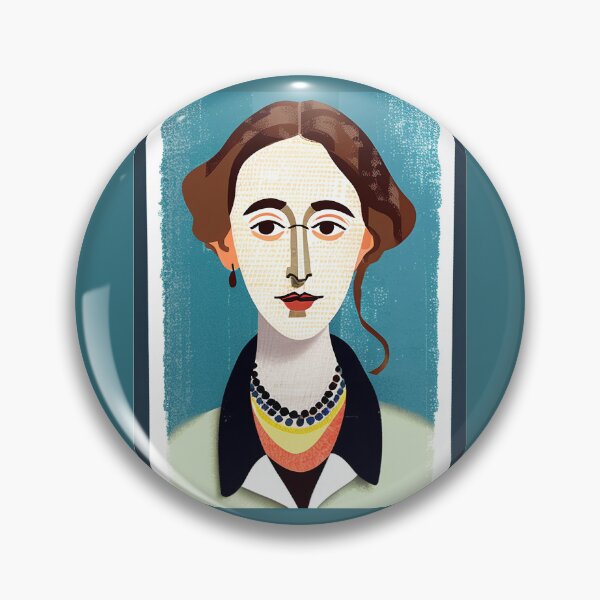 Item preview, Virginia Woolf 2 designed and sold by LiteraryFairy.