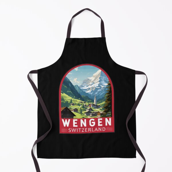 Item preview, Wengen Switzerland Travel Art Emblem designed and sold by KrisSidDesigns.