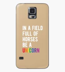 In einem Feld der Pferde ein Einhorn sein (T-Shirts, Tassen und mehr merch) Hülle & Klebefolie für Samsung Galaxy
