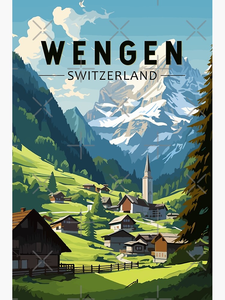 Switzerland Vintage Travel Poster Swiss Travel Posters Retro World