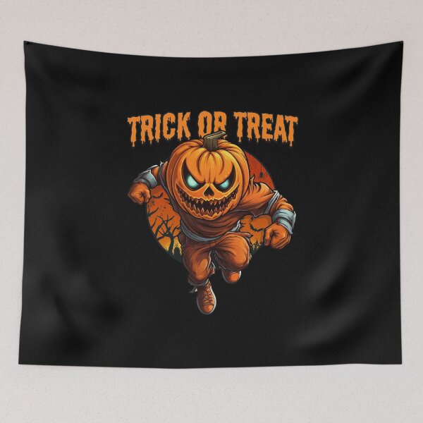 Item preview, Halloween pumpkin monster trick or treat designed and sold by Billianidesigns.
