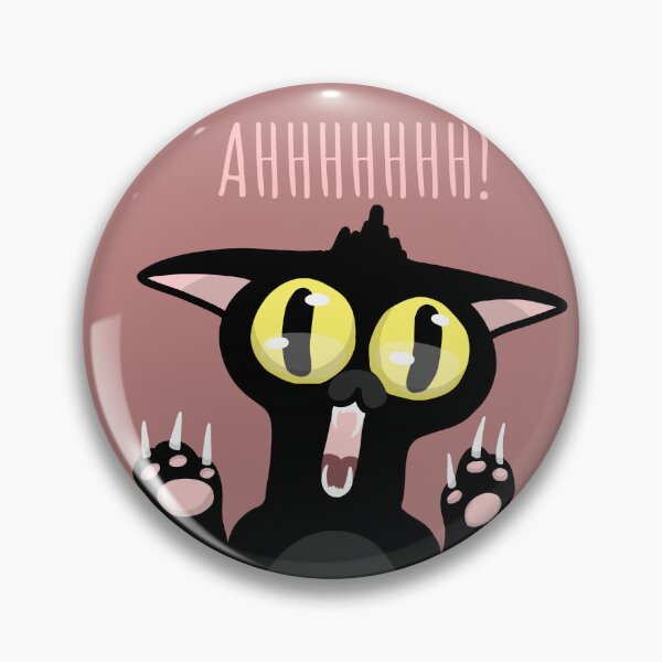 Item preview, Dramatic Funny black cat illustration designed and sold by La Loca.