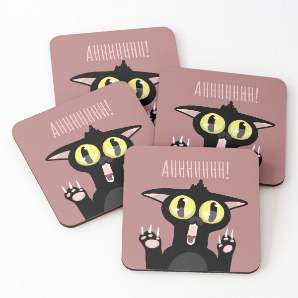 Item preview, Dramatic Funny black cat illustration designed and sold by La Loca.