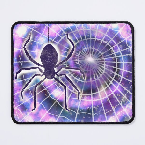 Item preview, Cosmic Spider Web: Hypnotic Neon Nebula Art designed and sold by Wolshebnaja.