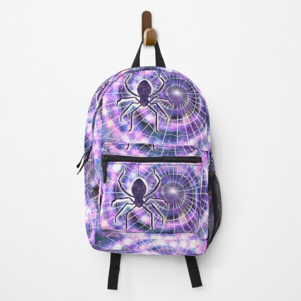 Item preview, Cosmic Spider Web: Hypnotic Neon Nebula Art designed and sold by Wolshebnaja.