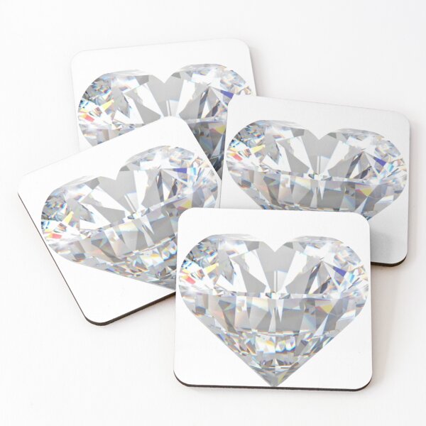 Item preview, Amazing silver diamond heart designed and sold by inkbymuntaha.