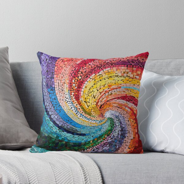 Item preview, Mosaic art Rainbow colors mosaic Spiral mosaic Barcelona Gaudi trencadis inspired designed and sold by LolioGifts.