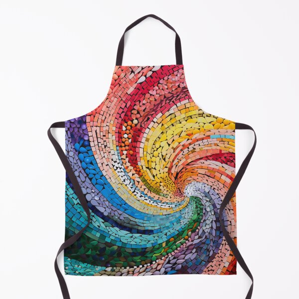 Item preview, Mosaic art Rainbow colors mosaic Spiral mosaic Barcelona Gaudi trencadis inspired designed and sold by LolioGifts.
