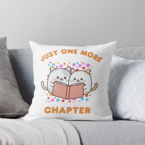 Item preview, Just One More Chapter Cute Kawaii Cats Reading a Book designed and sold by sassandsun.