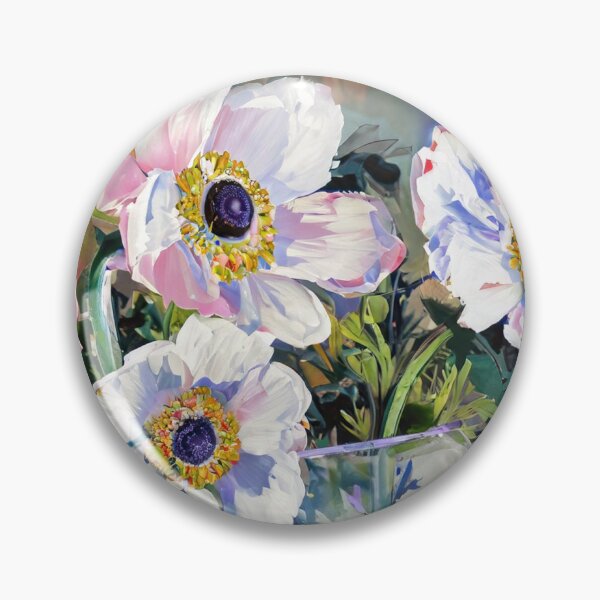Item preview, painted anemone floral bouquet designed and sold by A. Koh.