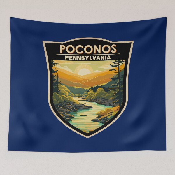 Item preview, Poconos Pennsylvania Badge designed and sold by KrisSidDesigns.