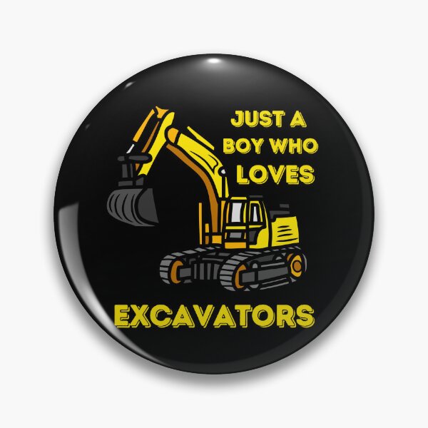 Item preview, A Boy Who Loves Excavators, Construction Vehicles, Excavator, Construction Machinery designed and sold by Must Haves.