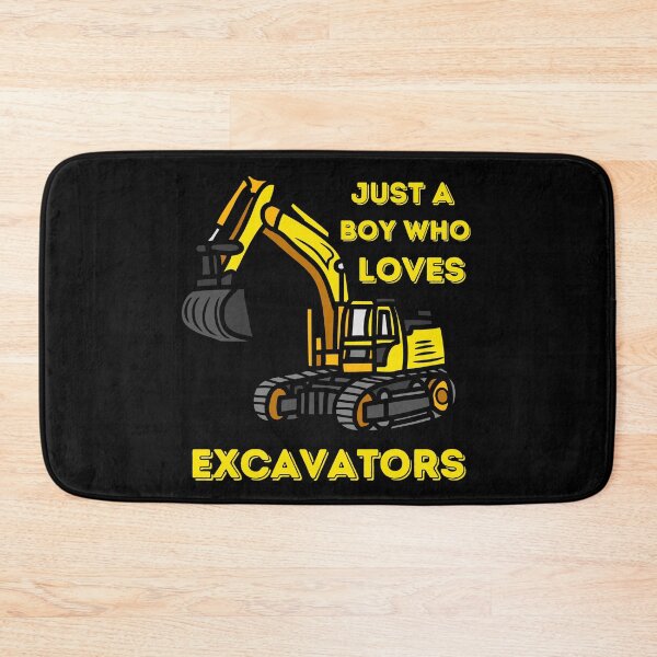 Item preview, A Boy Who Loves Excavators, Construction Vehicles, Excavator, Construction Machinery designed and sold by Must Haves.