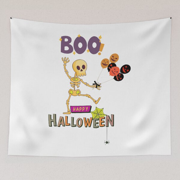 Item preview, Skeletons Orange and Jack-o'-Lantern Balloons - Spooktacular Halloween Delight! designed and sold by ara-designs.
