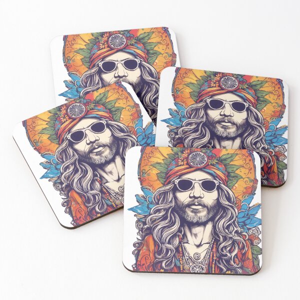Item preview, Hippie man from the 70's, famous hippie festival w/e its called designed and sold by wojysmokes.