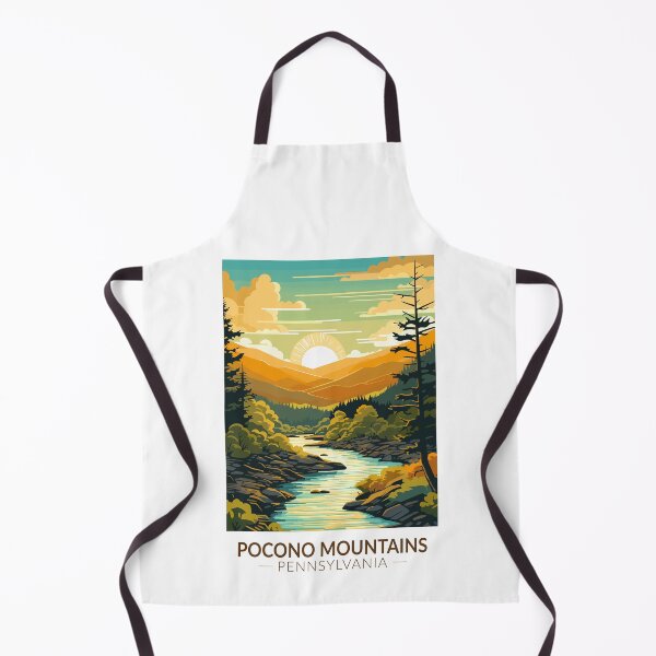Item preview, Pocono Mountains Pennsylvania Travel Art Vintage designed and sold by KrisSidDesigns.