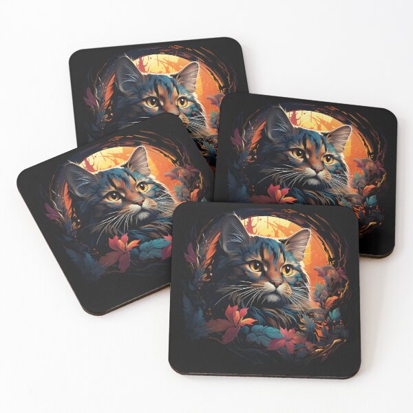 Item preview, Gato en el bosque. designed and sold by KreaDesigner.