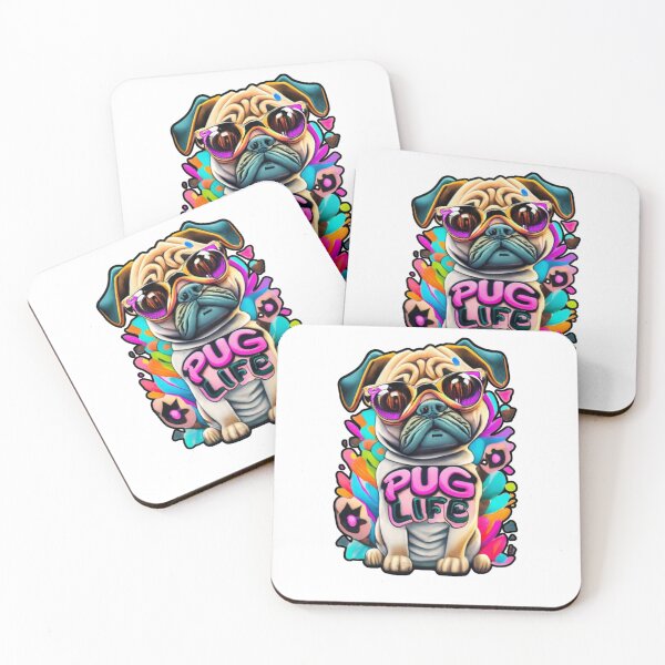 Item preview, Cute Pug Life Graffiti designed and sold by ColorFlick.