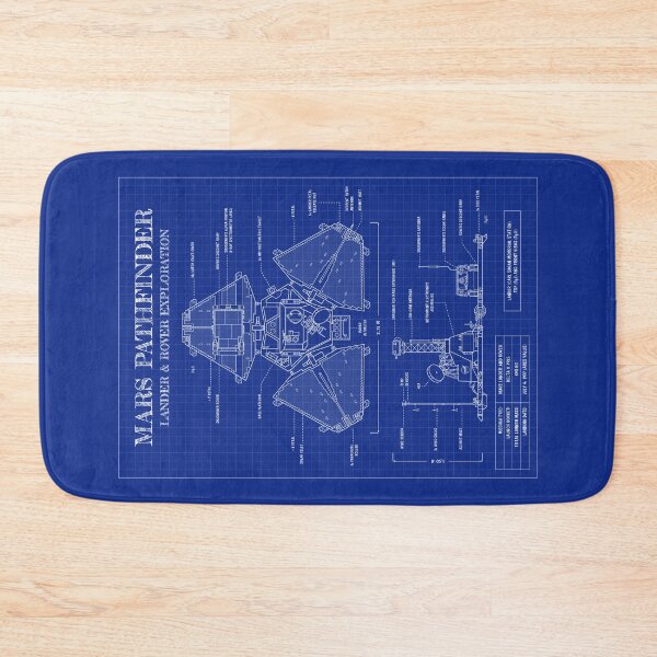 Item preview, Mars Pathfinder Lander and Sojourner Rover (Blueprint. Vertical) designed and sold by BGALAXY.