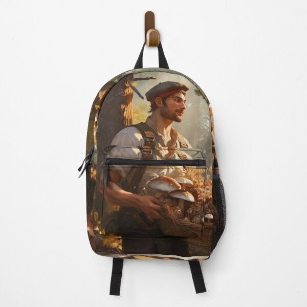 Item preview, Mushroom Picker with Basket Vintage designed and sold by Sunmoonlove.