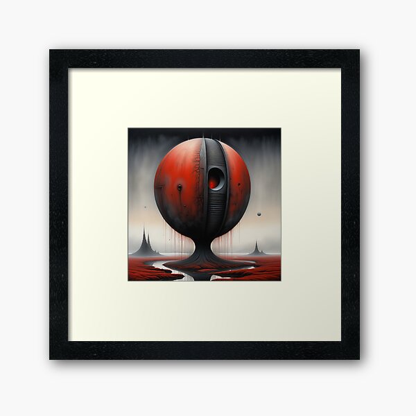 Ethereal Horizon Alien Plains Framed Art Print