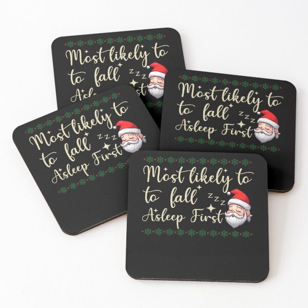 Item preview, Most Likely To Fall Asleep First Funny Christmas designed and sold by Amineharoni.