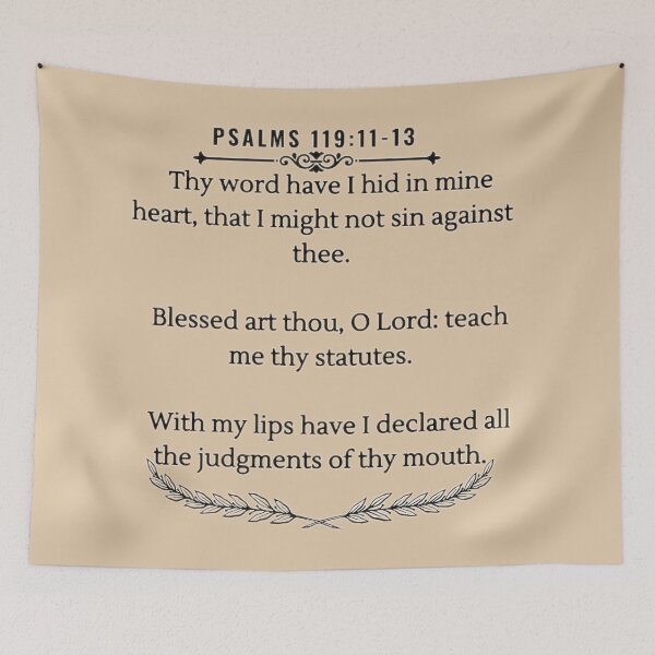 Item preview, Psalms 119:11 Thy Word Have I Hid in Mine Heart designed and sold by Journey-North.
