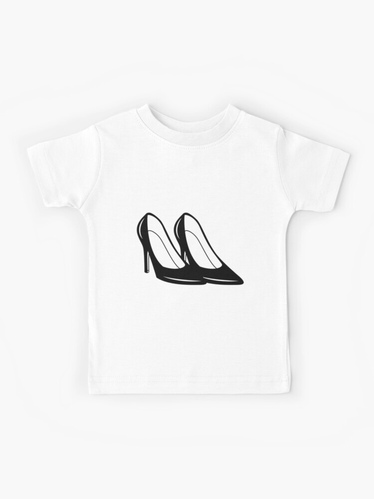 Black High Heel Shoes Children | Black Shoes Girl Princess Kids - Girl's High  Heels - Aliexpress