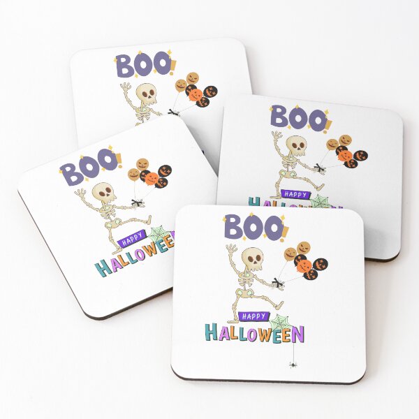 Item preview, Skeletons Beige and Jack-o'-Lantern Balloons - Spooktacular Halloween Delight! designed and sold by ara-designs.
