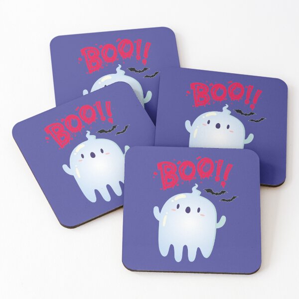 Item preview, Little ghost in blue saying boo designed and sold by Aleph-Mga.