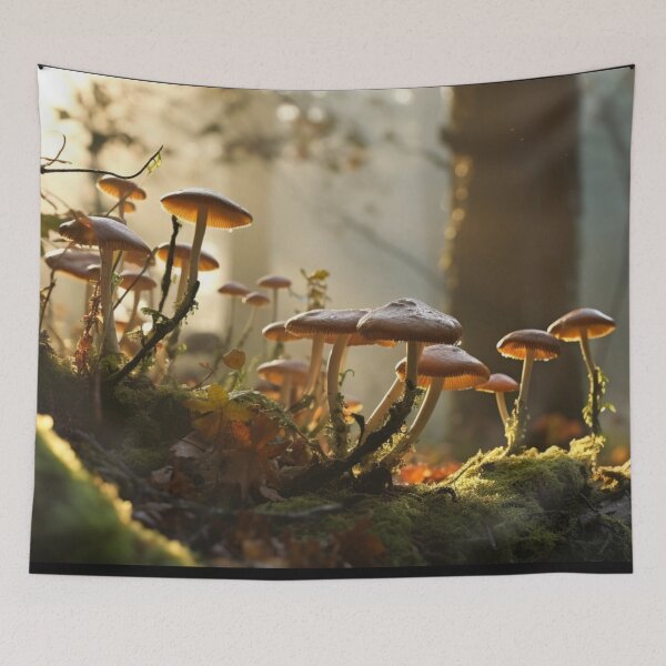Item preview, Forest Mushrooms Moss, Dew, Dawn designed and sold by Sunmoonlove.
