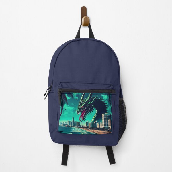 Item preview, Giant Dark Green Dragon Premonition at the Beach designed and sold by BlauesSternWolf.