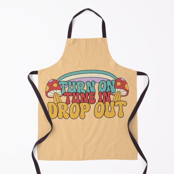 Item preview, Turn On Tune In Drop Out Retro Mushroom Text designed and sold by Mystikos Art.