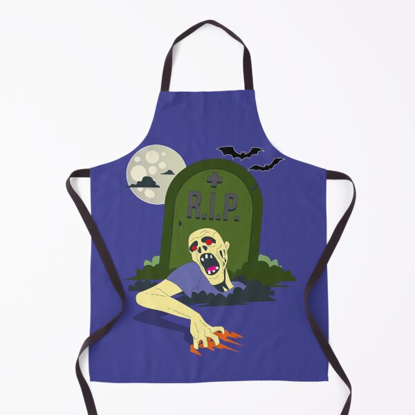 Item preview, Zombie waking up from his grave in blue designed and sold by Aleph-Mga.