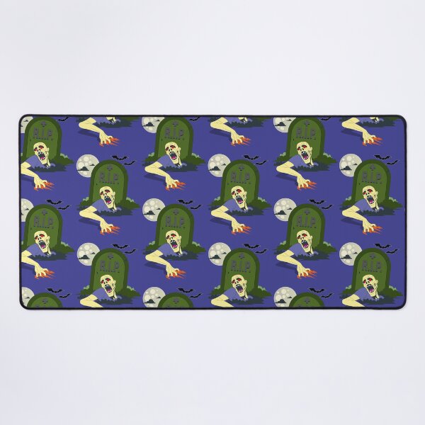 Item preview, Zombie waking up from his grave in blue designed and sold by Aleph-Mga.