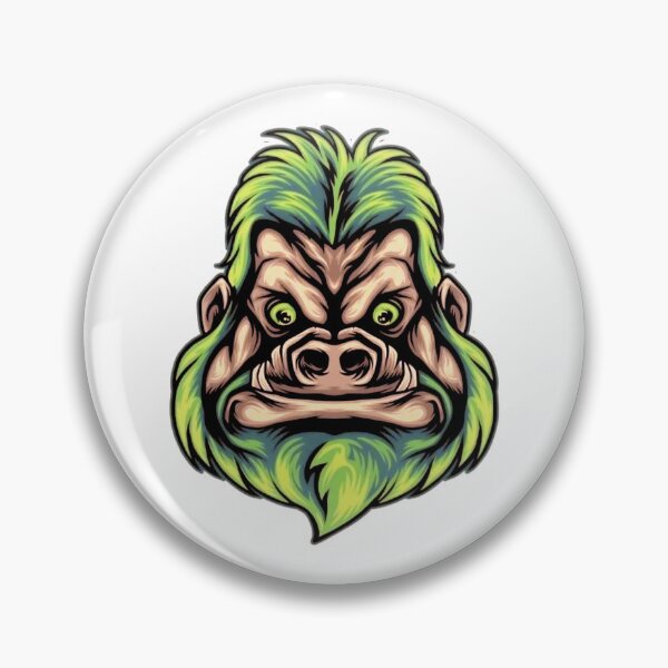 Item preview, Gorilla Face Motivational Gym Workout Monkey Animal Meme designed and sold by Jesticker.